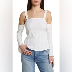 Women's White Off-Shoulder Top